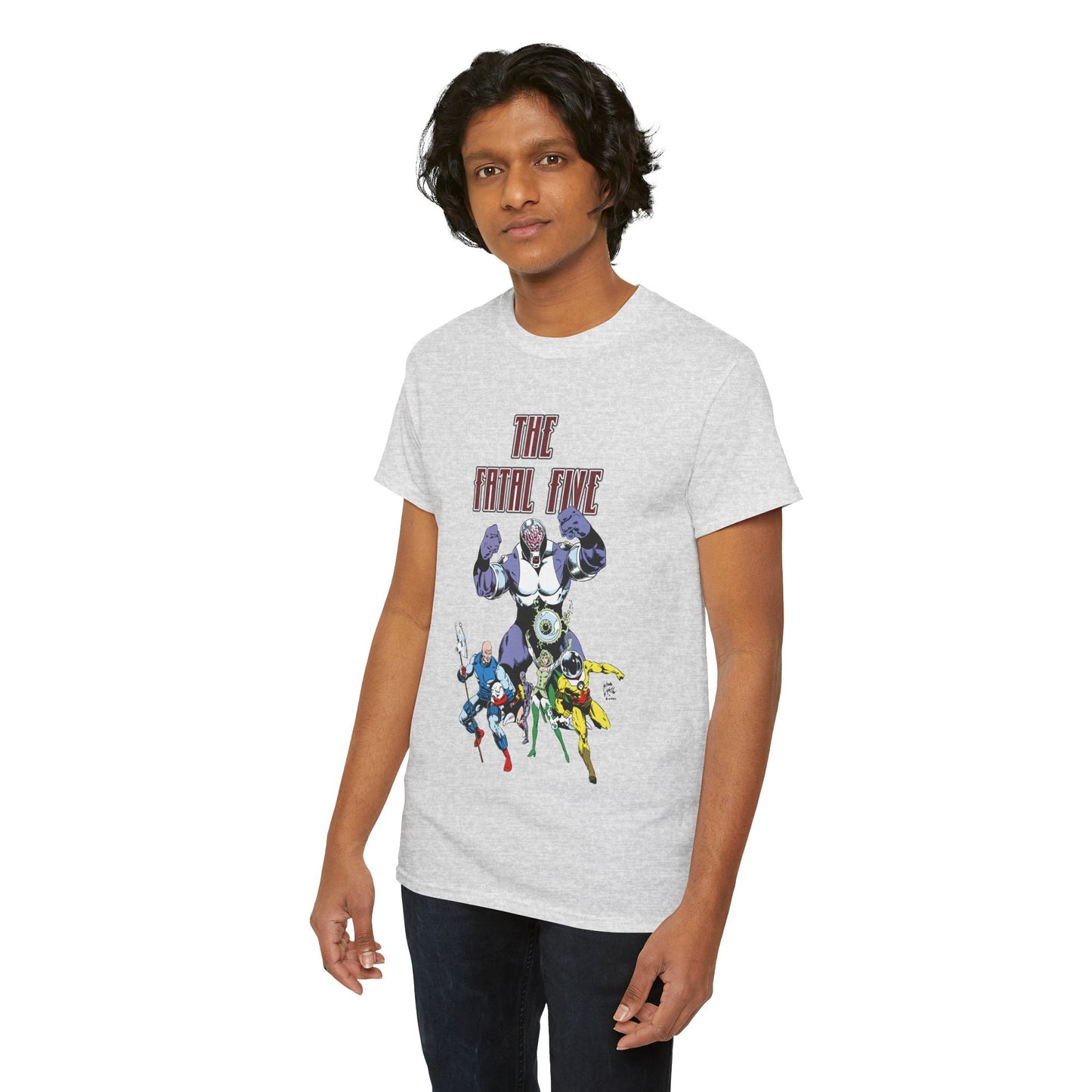 Fatal Five T-Shirt - Legion of Super-Heroes Villains - DC Comics LOSH - Validus, Emerald Empress
