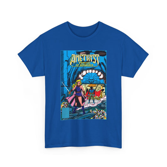 Amethyst, Princess of Gemworld T-Shirt - George Perez & Ernie Colon Art - The Last Battle Vs Dark Opal - DC Comics