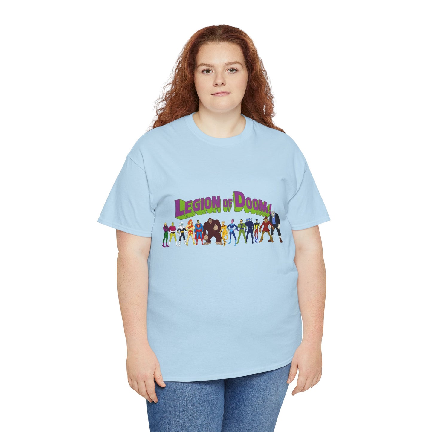 Legion of Doom T-Shirt - Super Friends Villains - Lex Luthor, Giganta, Scarecrow, Grodd, Brainiac, Riddler, Sinestro, Cheetah - Hanna-Barbera Cartoon - Challenge of the Super Friends