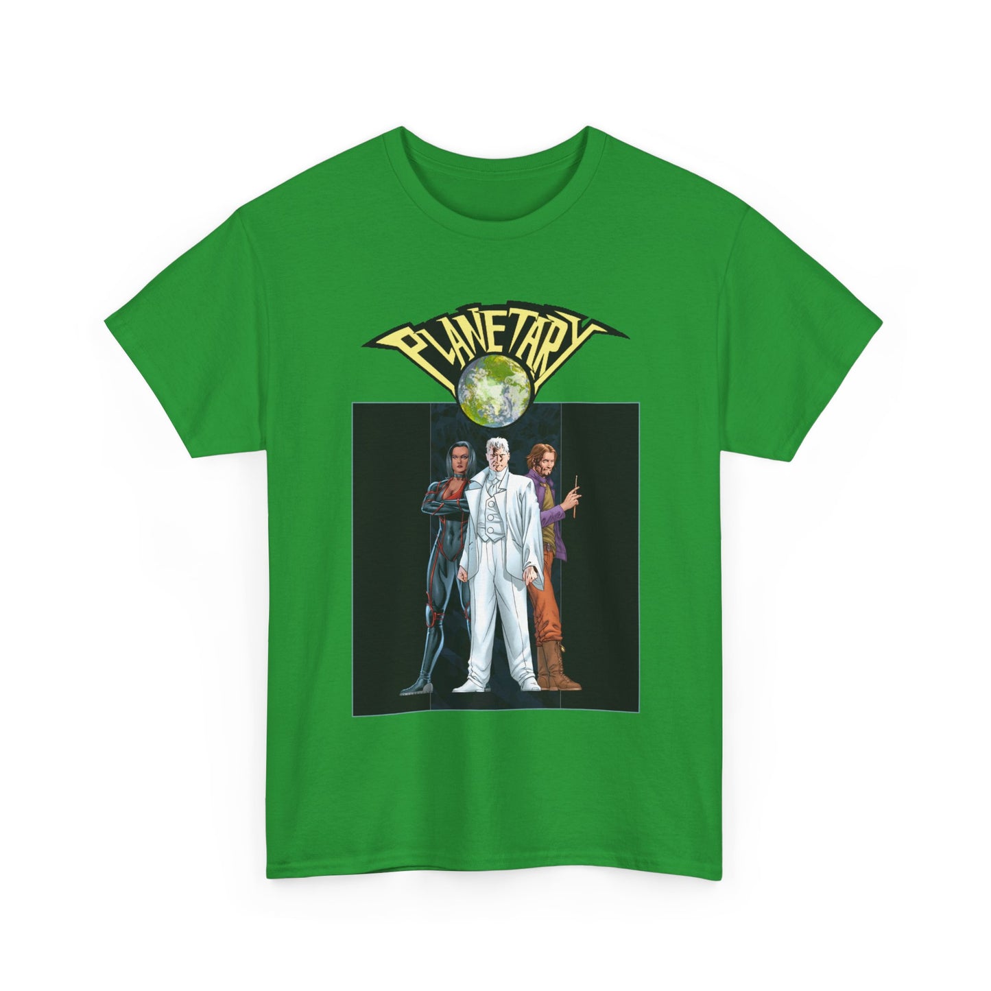 Planetary T-Shirt - - John Cassaday Art - The Drummer, Jakita Wagner & Elijah Snow - DC Comics/Wildstorm