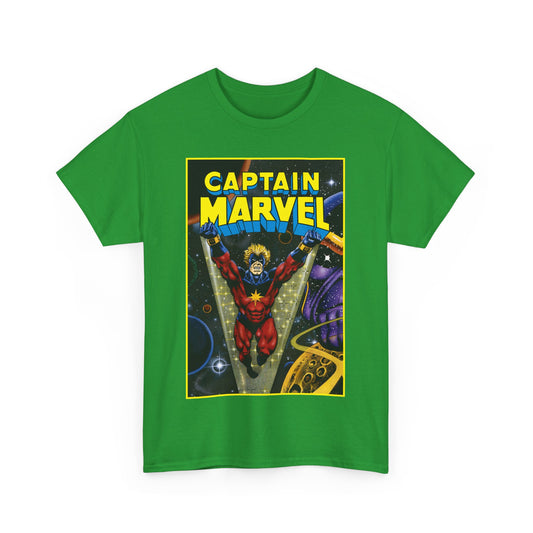 Captain Marvel T-Shirt - Mar-Vell - Thanos - Jim Starlin Art - 1970s Cosmic Superhero - Marvel Comics