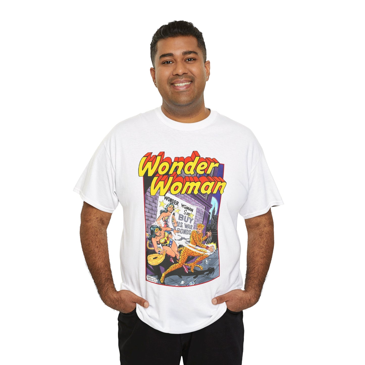 Wonder Woman T-Shirt - José Luis García-López Art - Vs The Cheetah - Classic Bronze Age Art - DC Comics