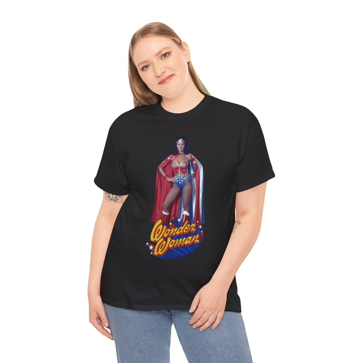 Wonder Woman T-Shirt - Lynda Carter - DC Comics - 1970s CBS TV Show - Amazons from Paradise Island