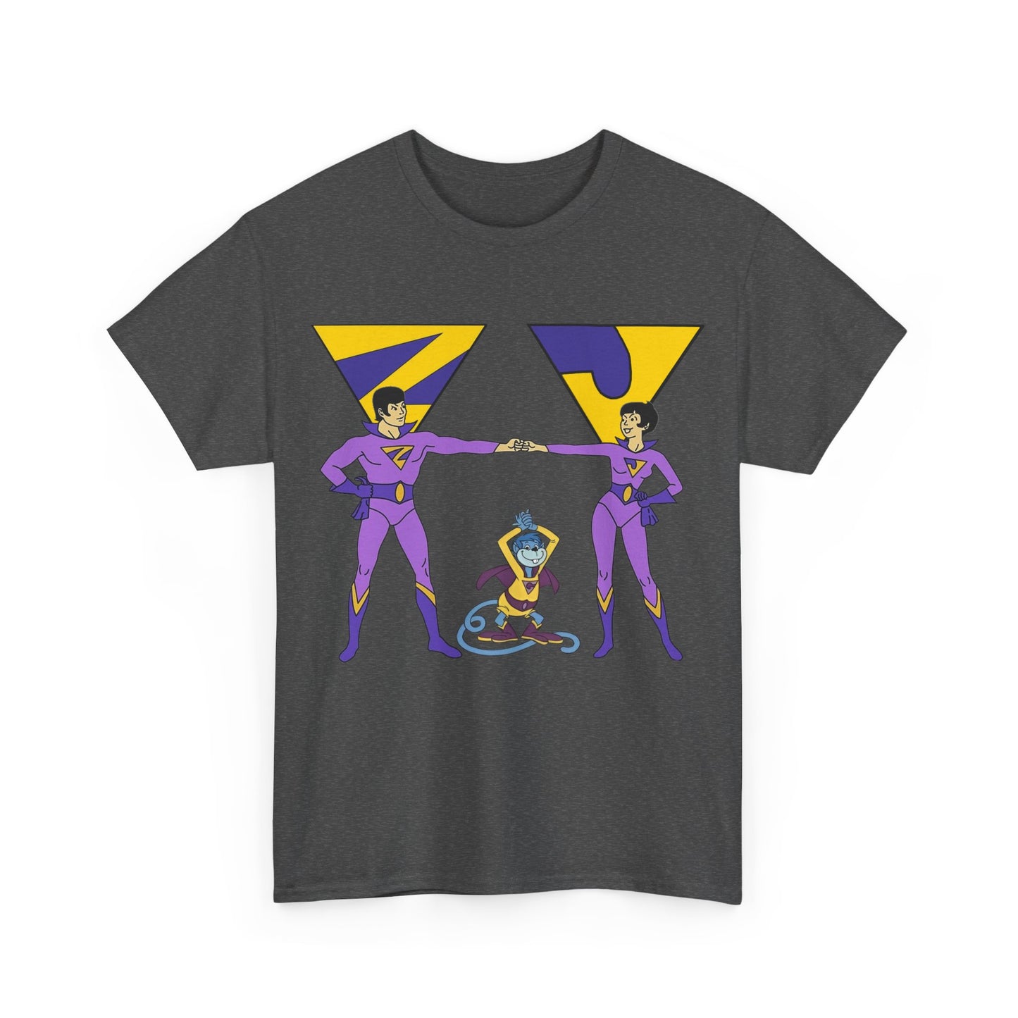 Wonder Twins T-Shirt - Super Friends - Zan & Jayna - Hanna-Barbera Cartoon - DC Comics