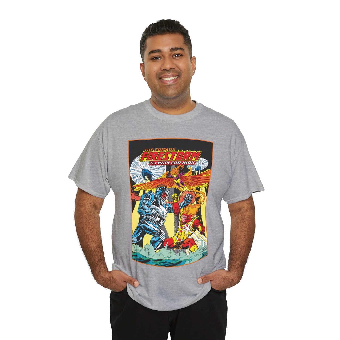 Fury of Firestorm T-Shirt - DC Comics - Firehawk, Tokamak - Annual #1 Art