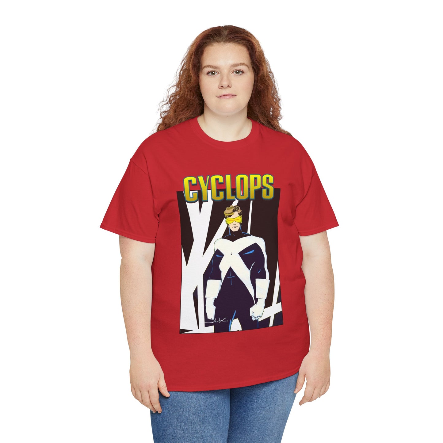Cyclops T-Shirt - Walt Simonson Art - X-Men, X-Factor Member & Leader - Scott Summers - Marvel Comics