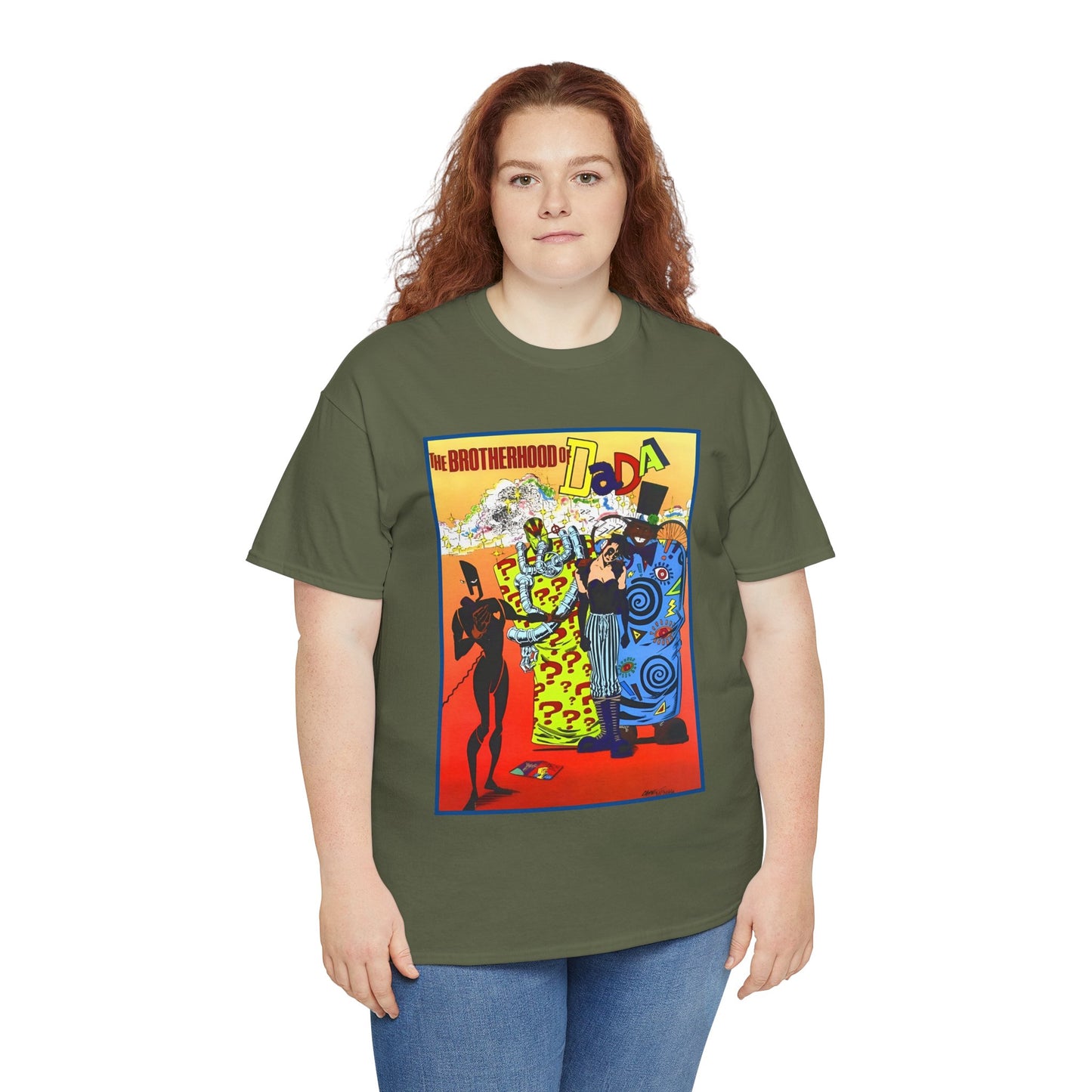 Brotherhood of Dada T-Shirt - Doom Patrol Foes - Mr Nobody, Quiz, Frenzy - DC Comics, Vertigo Comics - Grant Morrison Stories