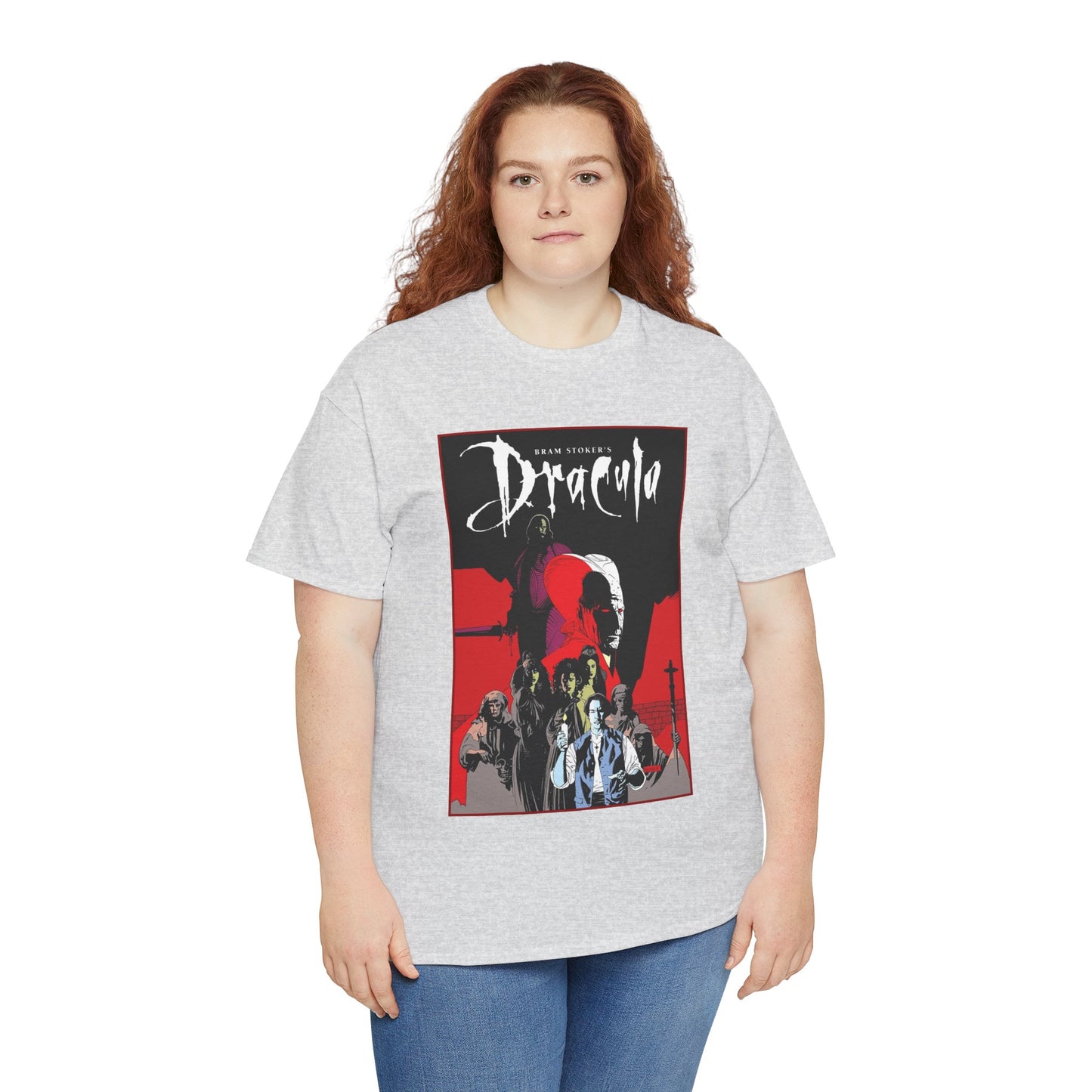 Bram Stoker's Dracula T-Shirt - Mike Mignola Art - Francis Ford Coppola Movie - Mina Murray, Jonathan Harker
