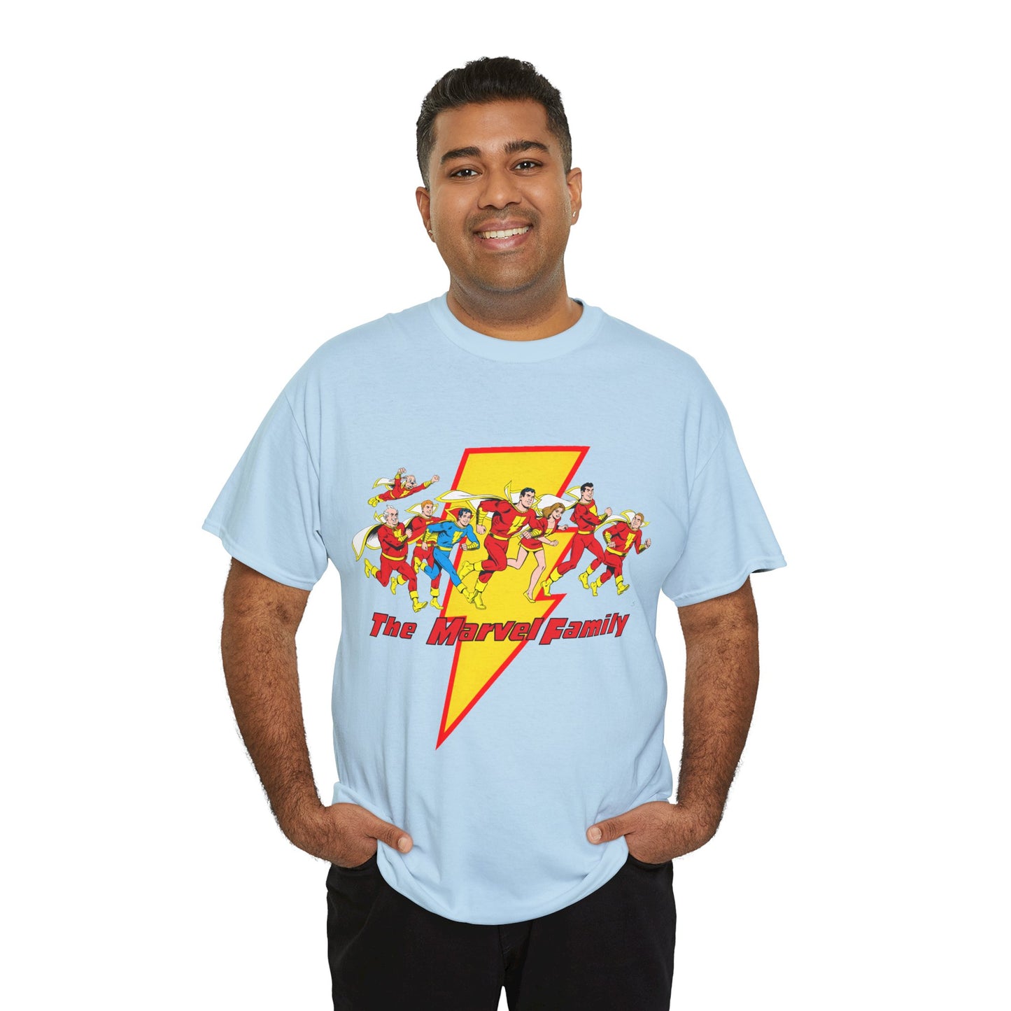 Marvel Family T-Shirt - Shazam - DC Comics - Mary Marvel, Hoppy the Marvel Bunny, Uncle Marvel, Captain Marvel Jr - DC Who's Who Art