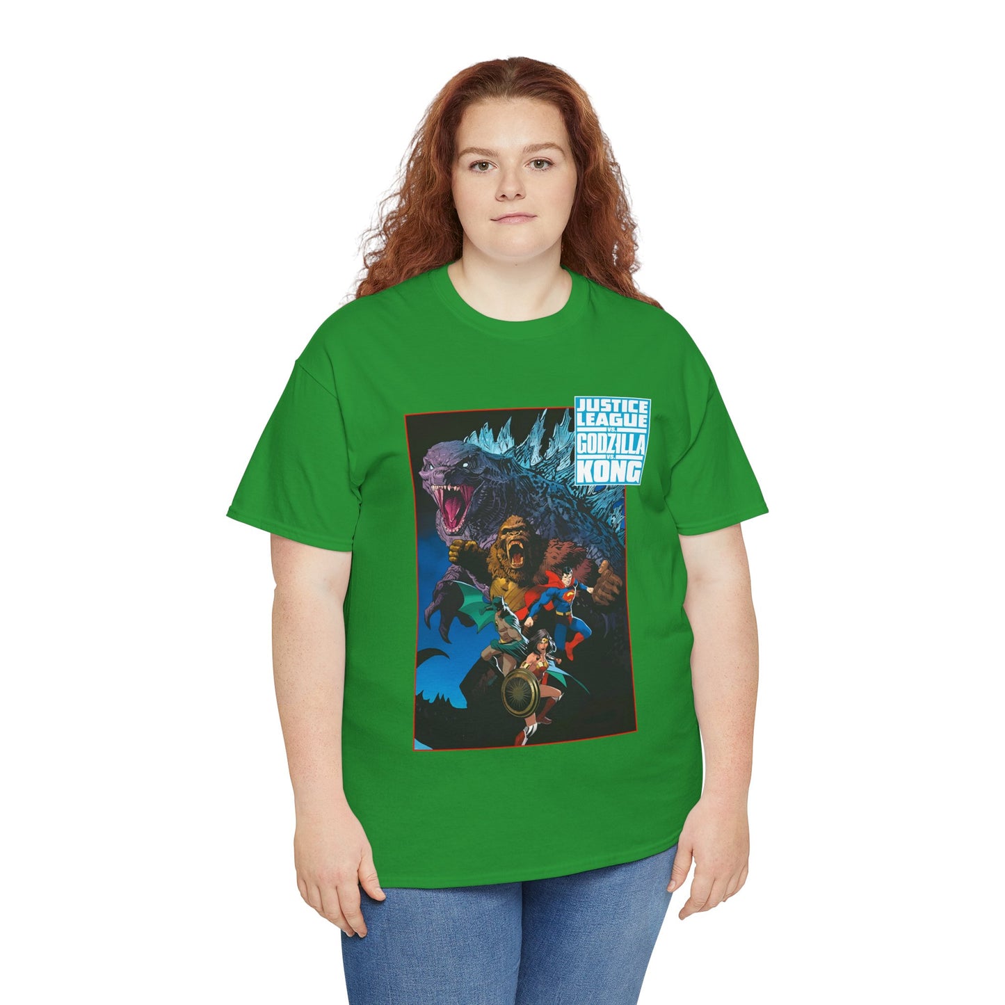 Justice League Vs Godzilla Vs Kong T-Shirt - Dan Mora Art - Wonder Woman, Superman, Batman - DC Comics