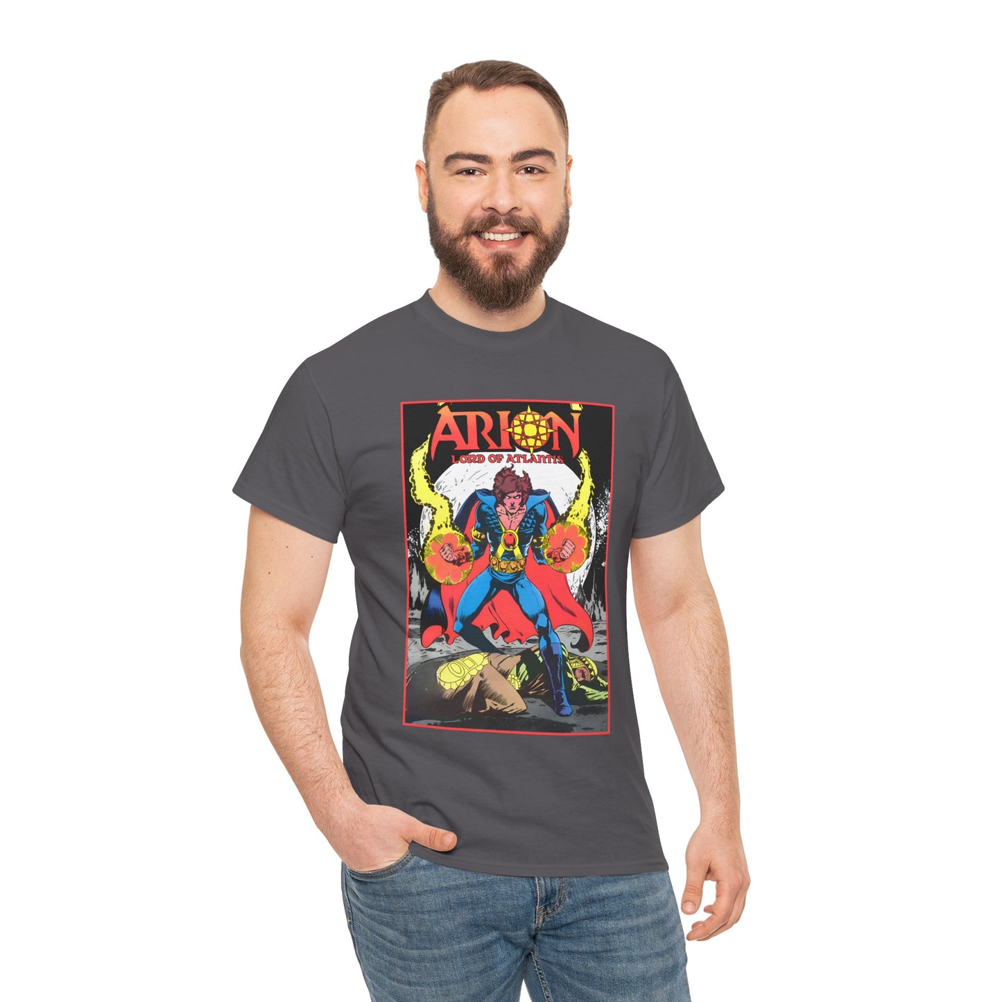 Arion, Lord of Atlantis T-Shirt - Jan Duursema Art - Atlantis Wizard - Lord of Order - Lord High Mage - DC Comics