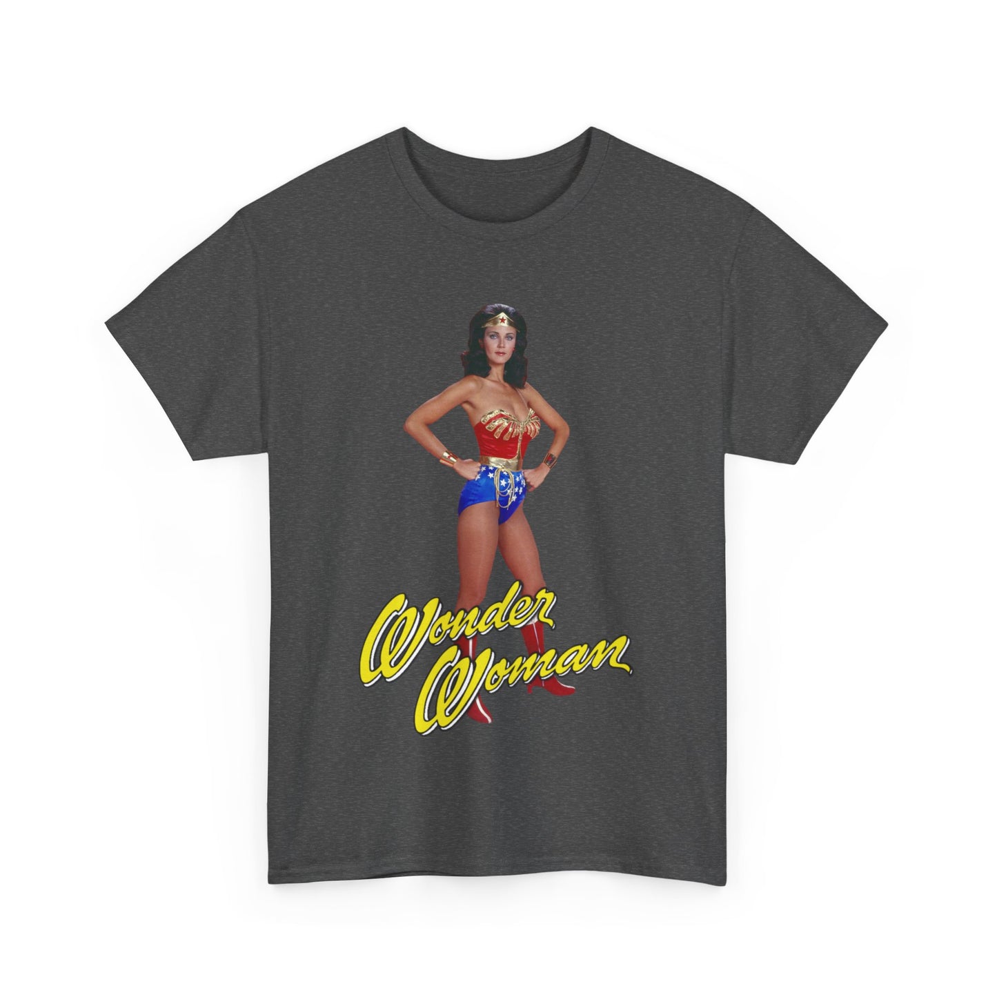 Wonder Woman T-Shirt - Lynda Carter - Popular 1970s CBS TV Show - DC Comics Character - Diana Prince, Paradise Island