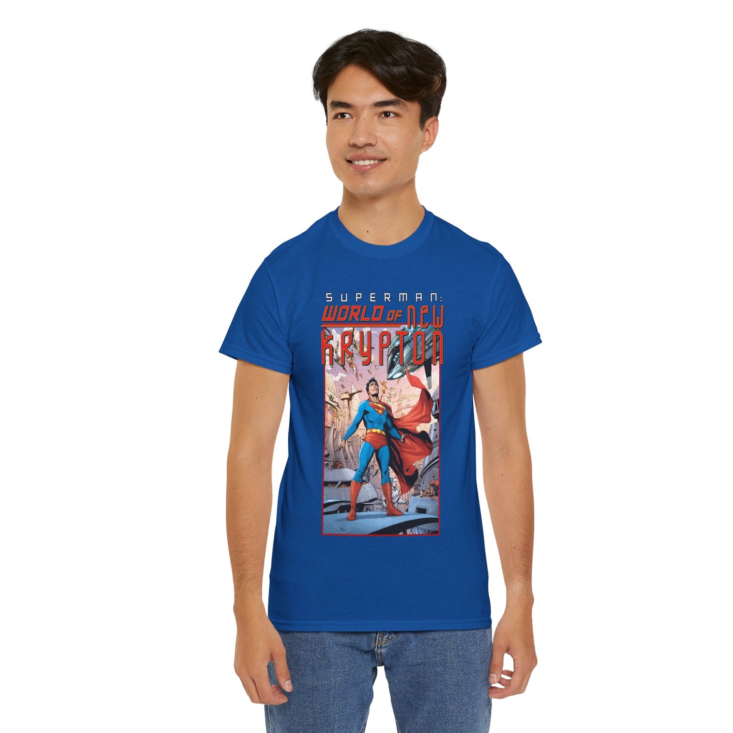 Superman World of New Krypton T-Shirt - Gary Frank Art - Popular DC Comics Storyline - Kal-El