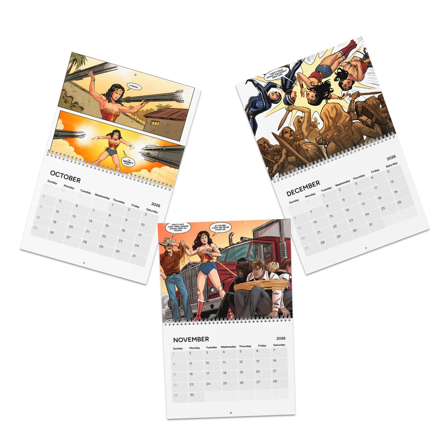 Wonder Woman '77 Calendar (2026) - DC Comics Art Based on the 1970s Lynda Carter TV Show