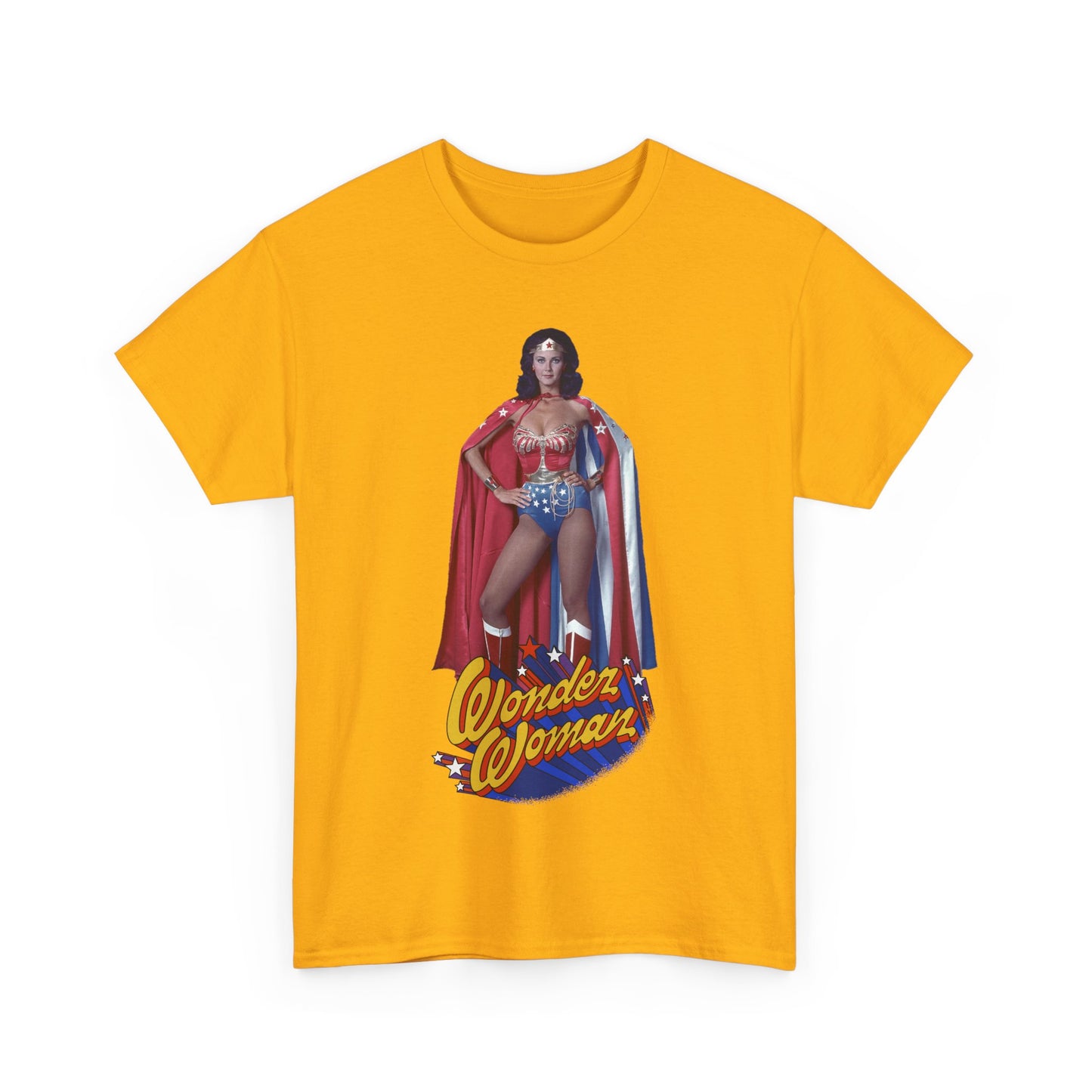 Wonder Woman T-Shirt - Lynda Carter - DC Comics - 1970s CBS TV Show - Amazons from Paradise Island