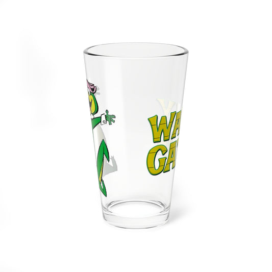 Wally Gator Pint Glass, 16oz - Hanna-Barbera Cartoon - 1960s