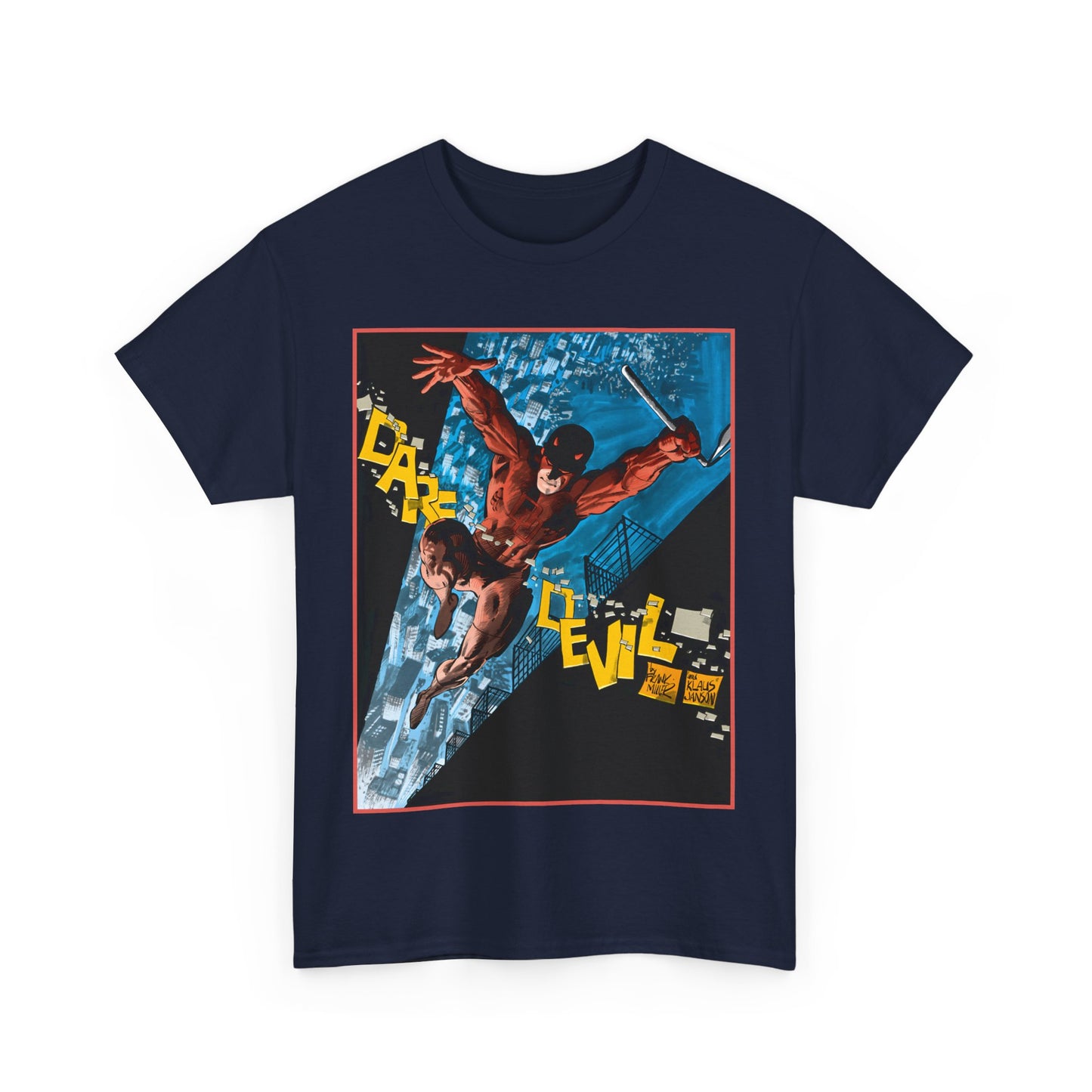 Daredevil T-Shirt - Frank Miller & Klaus Janson Art - The Man With No Fear - Hell's Kitchen - Marvel Comics
