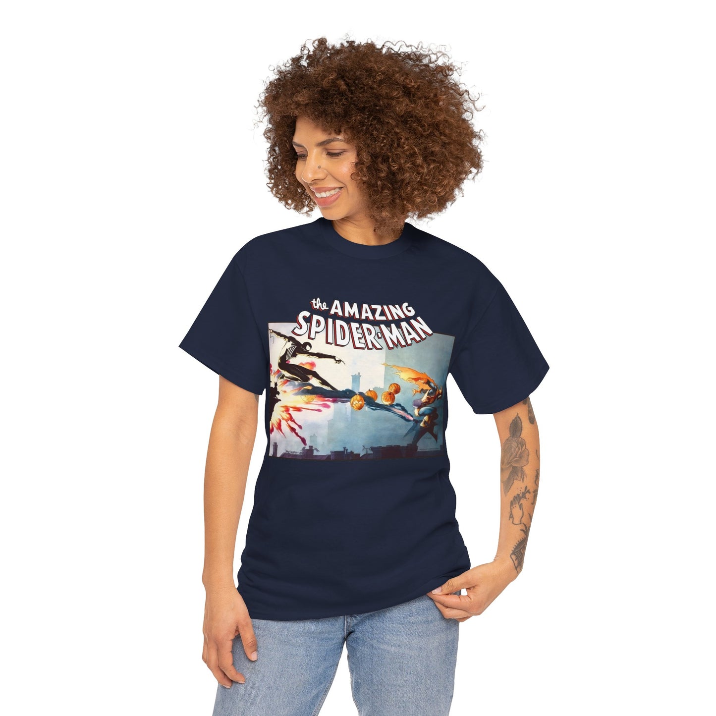Amazing-Spiderman T-Shirt - Charles Vess Art - Vs Hobgoblin - Peter Parker - Marvel Comics