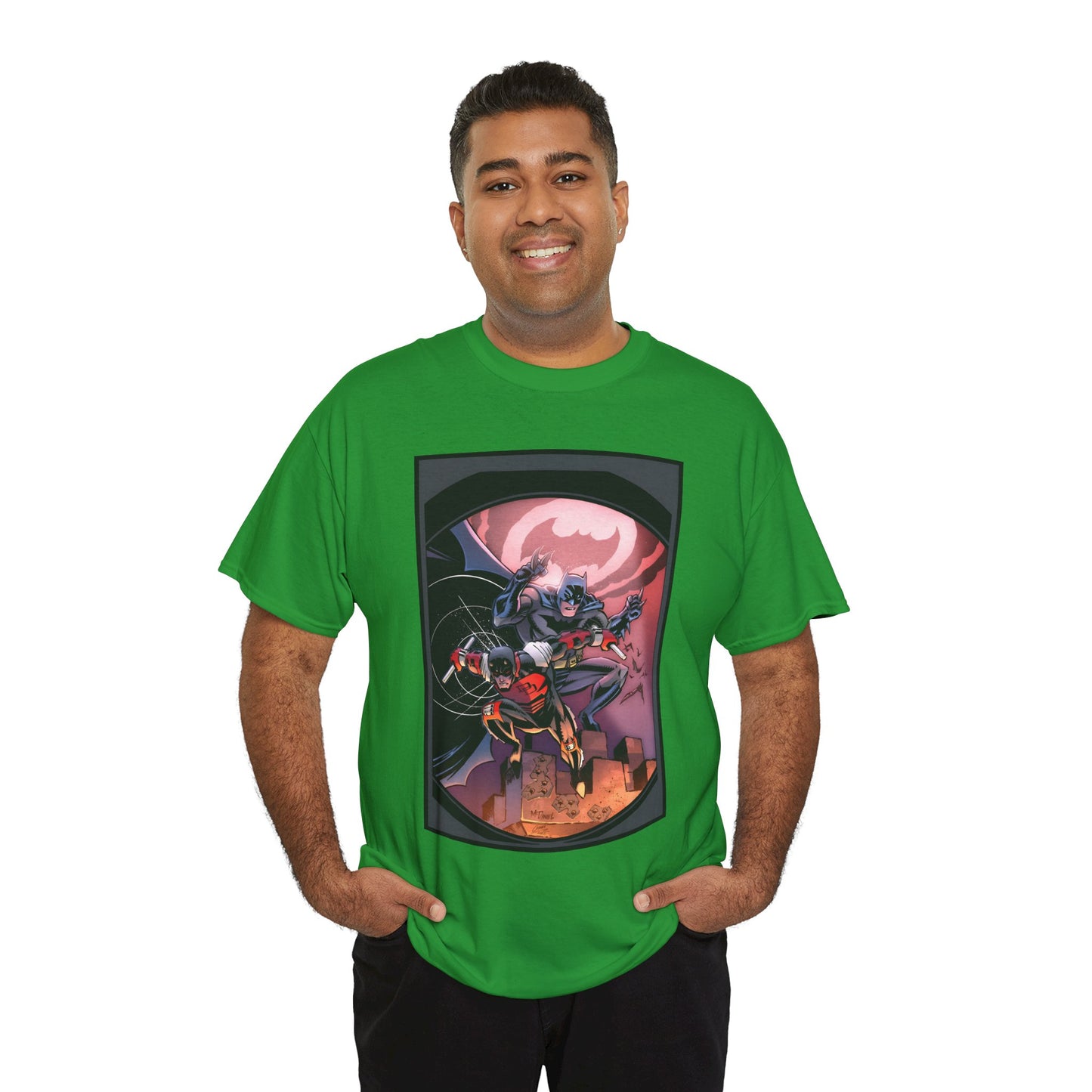 Batman & Daredevil T-Shirt - Scott McDaniel Art - DC Comics & Marvel Comics