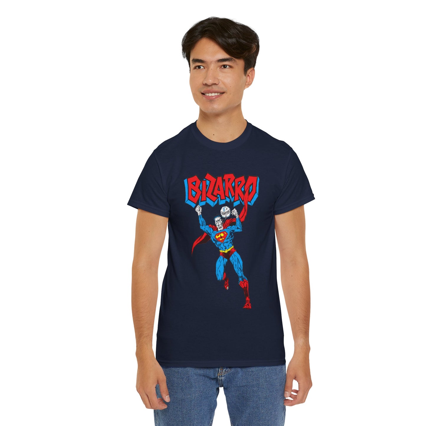 Bizarro T-Shirt - Superman Villain - DC Comics - Bizarro World - Who's Who Art - Silver Age Favourite