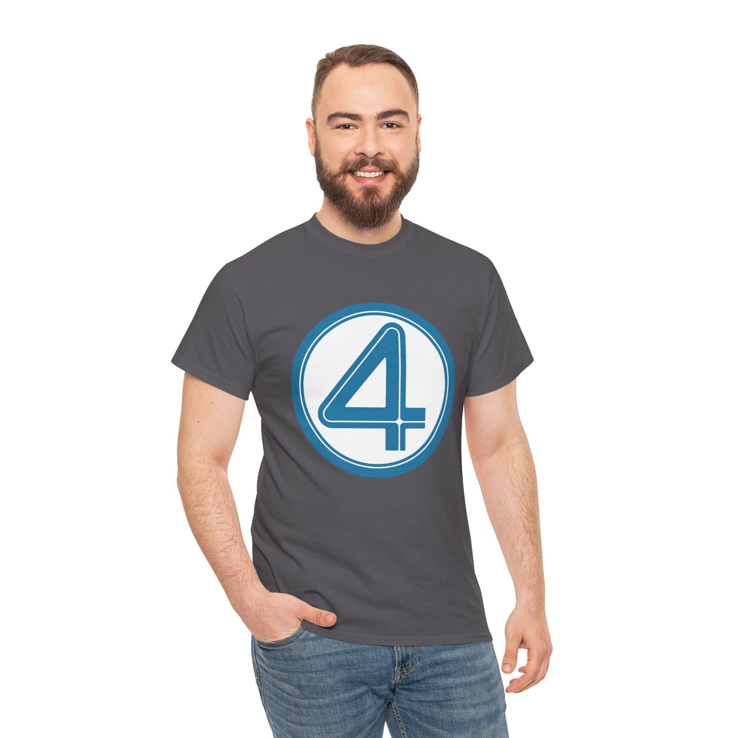Fantastic Four Logo T-Shirt - New Marvel Movie 2025 - MCU - Pedro Pascal - 4 - Marvel Comics - Reed Richards