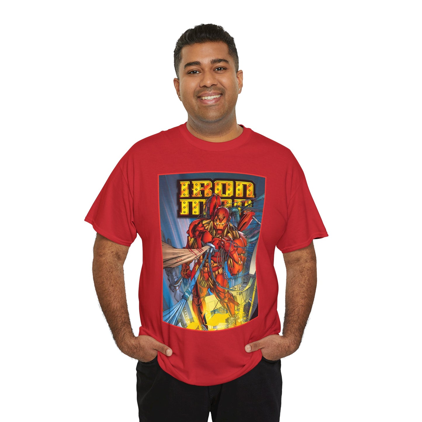 Iron Man T-Shirt - Heroes Reborn Whilce Portacio Art - Popular Marvel Comics Series - Tony Stark