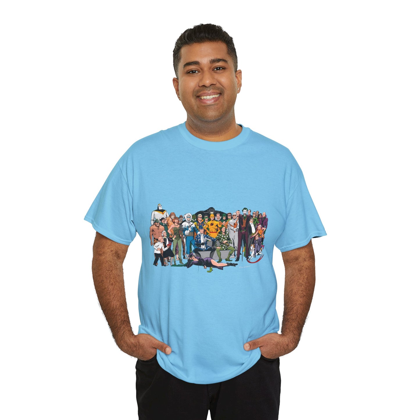 Secret Origins of Super-Villains T-Shirt - Dick Giordano Art - DC Comics - Joker, Mirror Master, Captain Cold, Lex Luthor, Scarecrow, Poison Ivy, Grodd