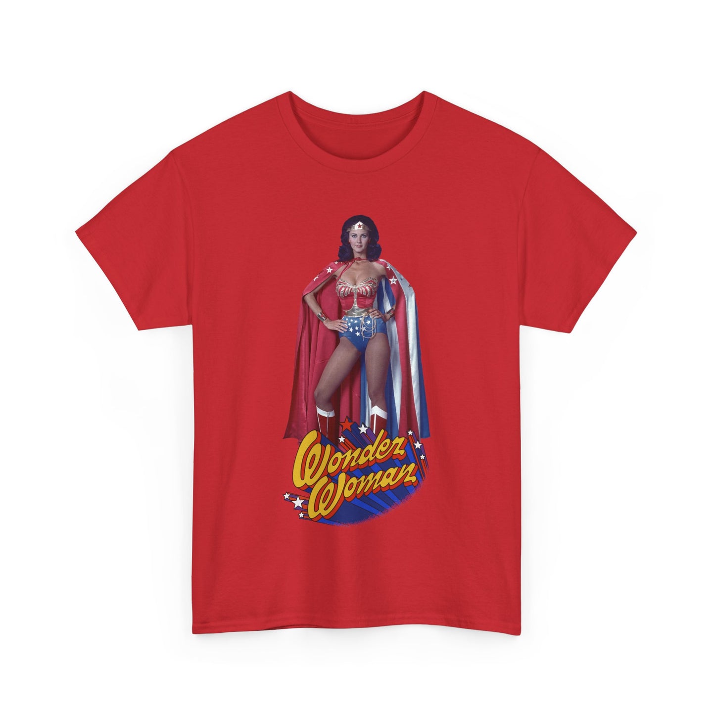 Wonder Woman T-Shirt - Lynda Carter - DC Comics - 1970s CBS TV Show - Amazons from Paradise Island