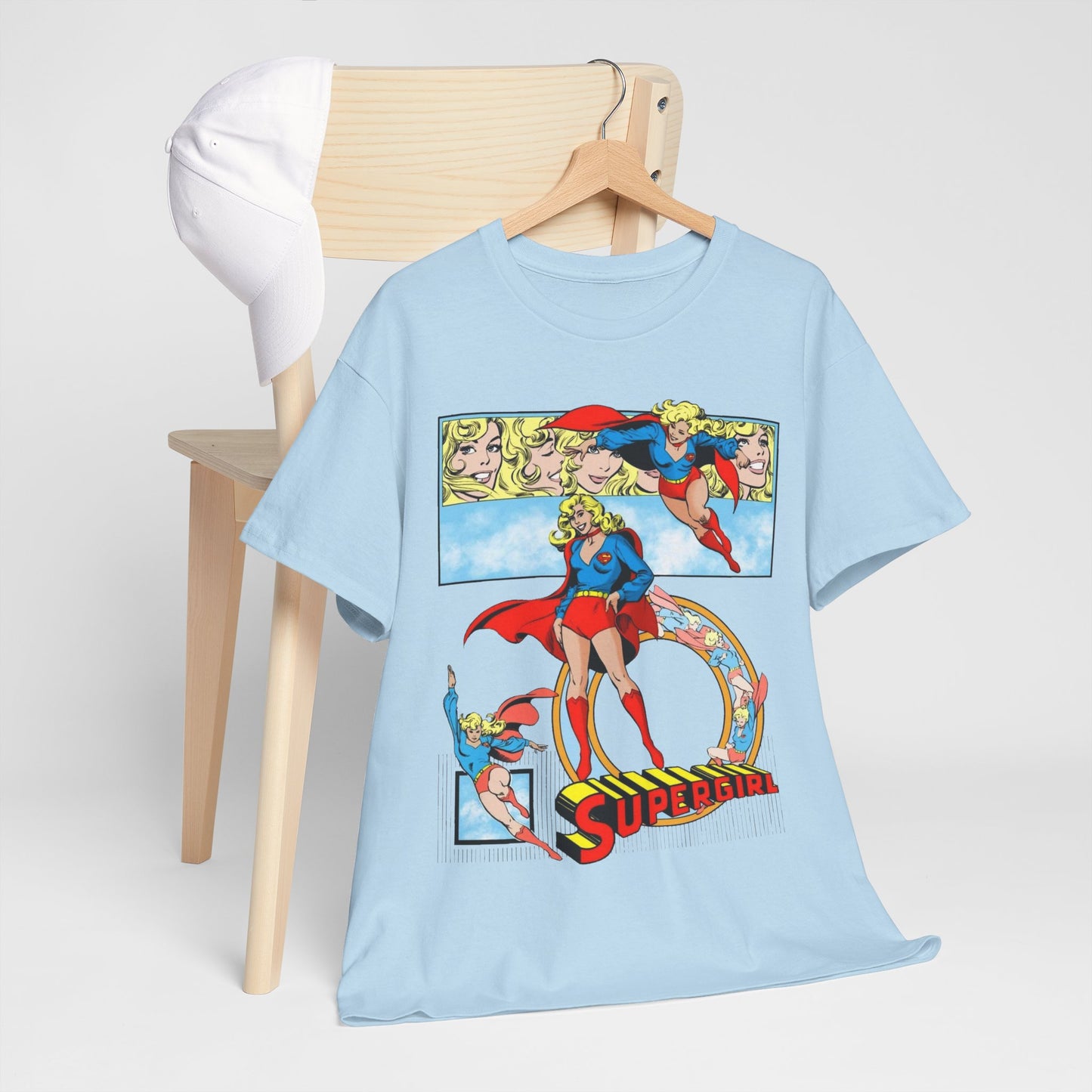 Supergirl T-Shirt - Krypton, Superman, Kara, Kandor - DC Comics - 1980s Art - Style Guide - Superman's Cousin
