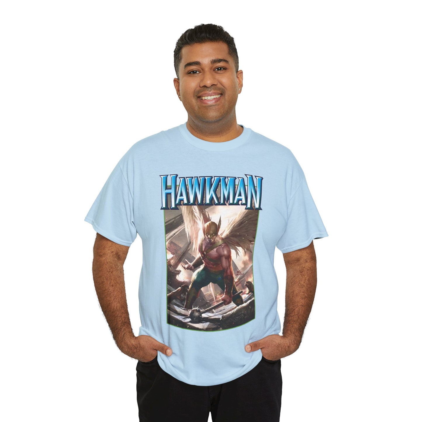 Hawkman T-Shirt - Lee Inhyuk Art - Carter Hall - JLA Member - Nth Metal - Thanagar - DC Comics