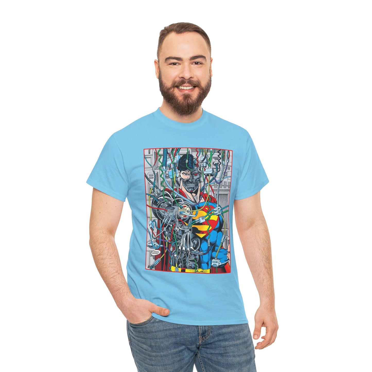 Cyborg Superman T-Shirt - DC Comics - Dan Jurgens Art - Reign of the Supermen - Popular 90s Story