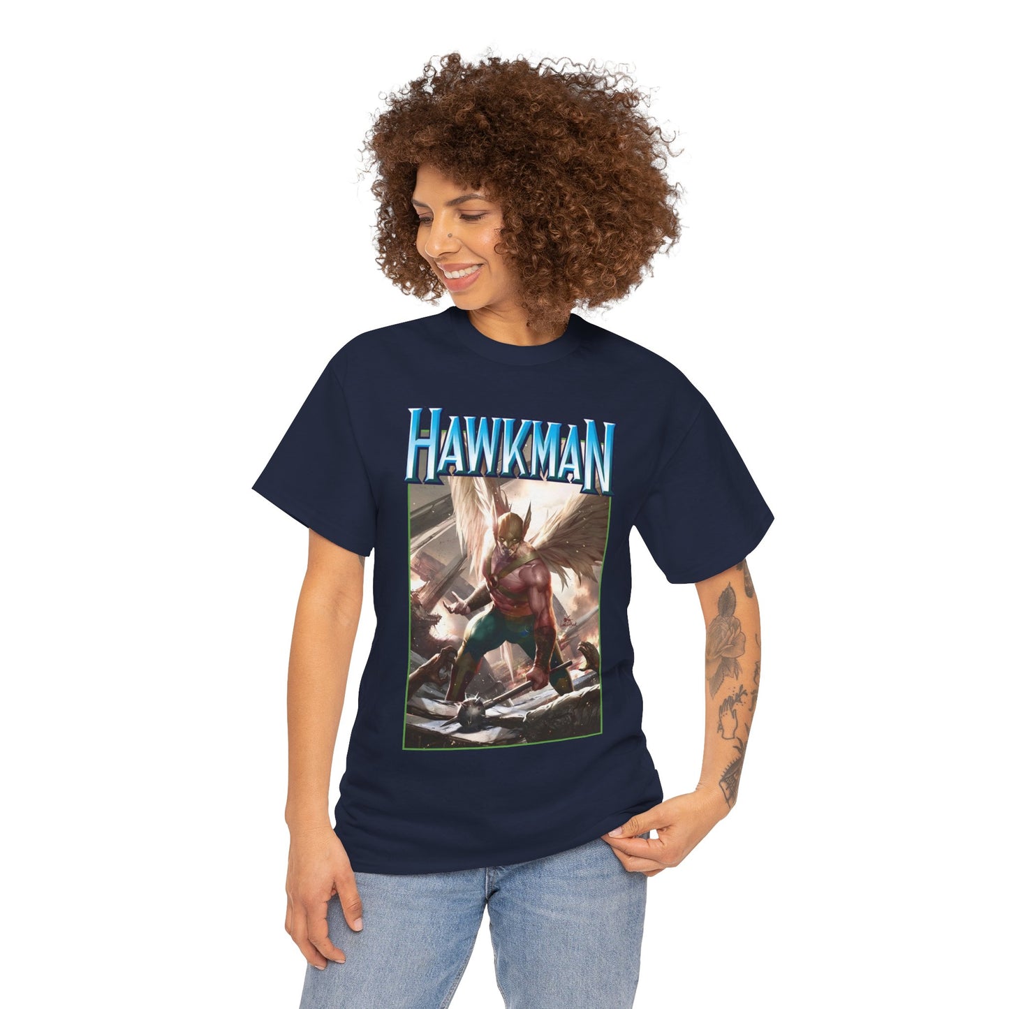 Hawkman T-Shirt - Lee Inhyuk Art - Carter Hall - JLA Member - Nth Metal - Thanagar - DC Comics