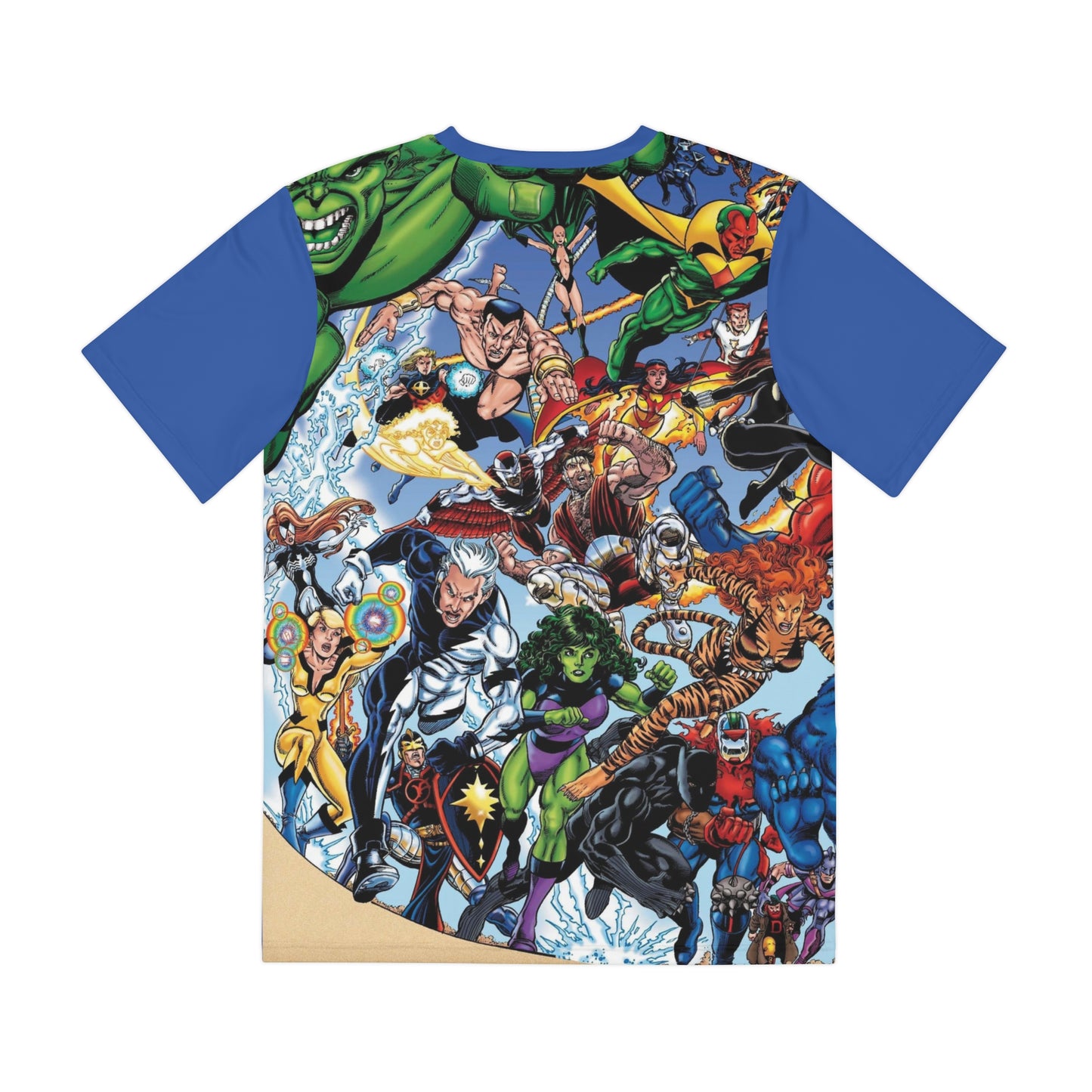Avengers Polyester Tee (All-Over Print) - Iconic George Perez Wraparound Art - Issue #1 - Marvel Comics