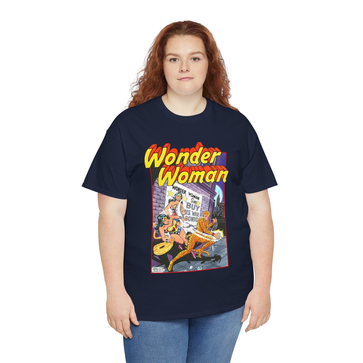 Wonder Woman T-Shirt - José Luis García-López Art - Vs The Cheetah - Classic Bronze Age Art - DC Comics