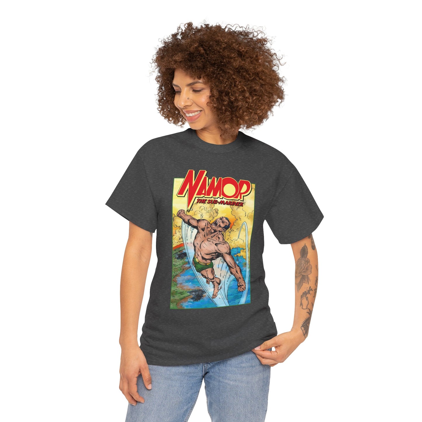 Namor T-Shirt - John Byrne Art - The Sub-Mariner - Marvel Comics 1980s Series - King of Atlantis