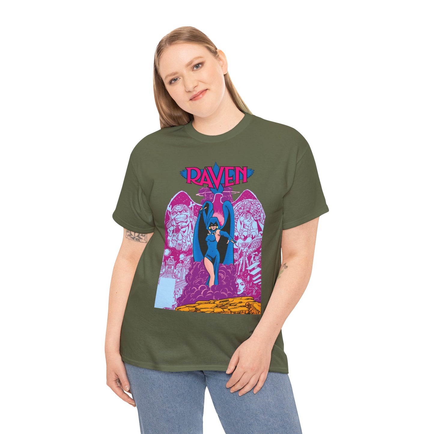 Raven T-Shirt - George Perez Art - New Teen Titans - Trigon, Azarath - DC Comics