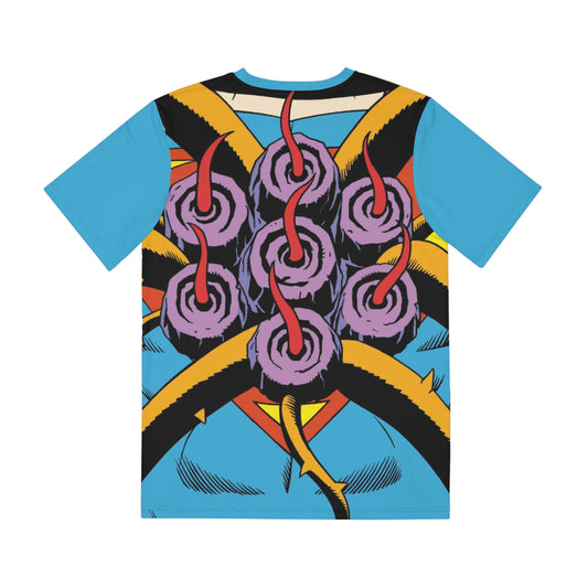 Superman Black Mercy All-Over Print Tee (Polyester) - DC Comics (IMPROVED PLACEMENT AND PRINTING TECHNIQUES)