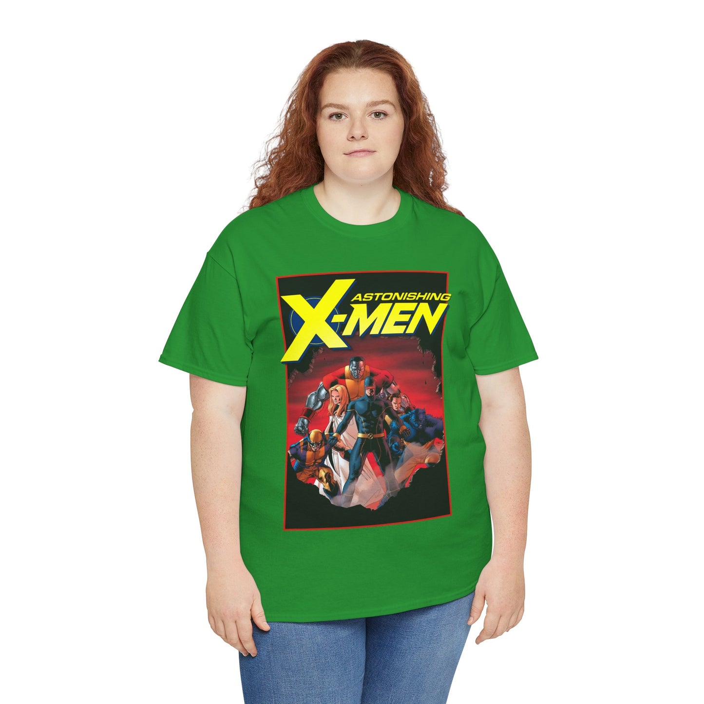 Astonishing X-Men T-Shirt - John Cassady Art - Cyclops, Beast, Wolverine, Colossus, Emma Frost - Marvel Comics