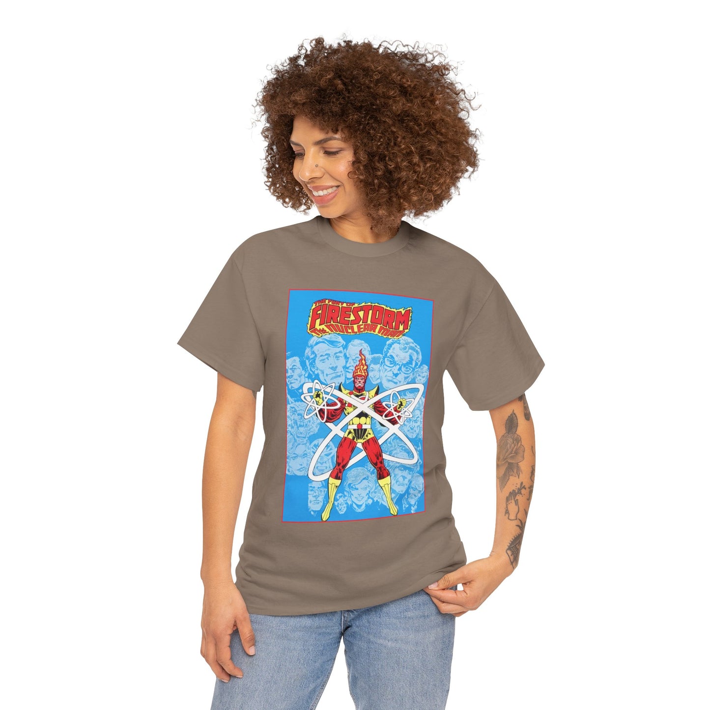 Fury of Firestorm T-Shirt - Pat Broderick Art - The Nuclear Man, Ronnie Raymond - JLA Member - DC Comics