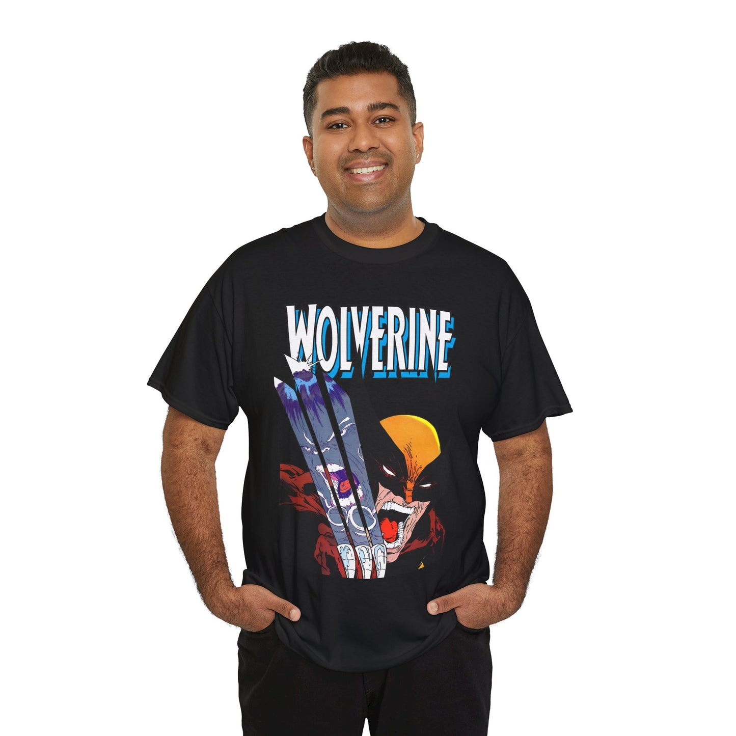 Wolverine T-Shirt - Amazing Todd McFarlane Art - Classic Image Vs Incredible Hulk - Marvel Comics - Logan