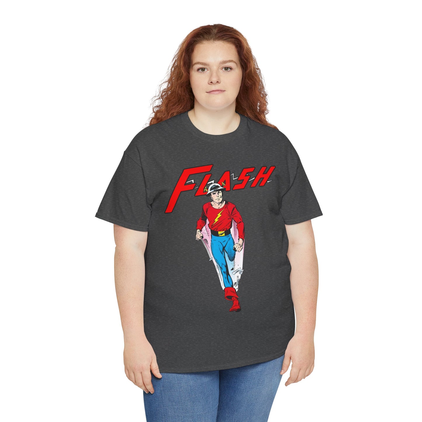 Golden Age Flash T-Shirt - John Byrne Art - Justice Society/JSA Member - Jay Garrick - Speedster