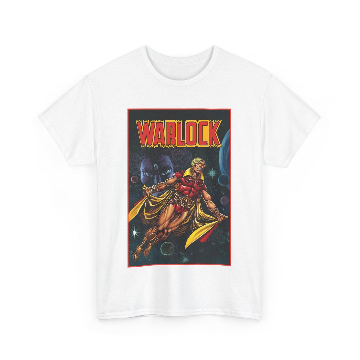 Warlock T-Shirt - Jim Starlin Art - Marvel Comics - Cosmic Superhero - The Enclave - Him