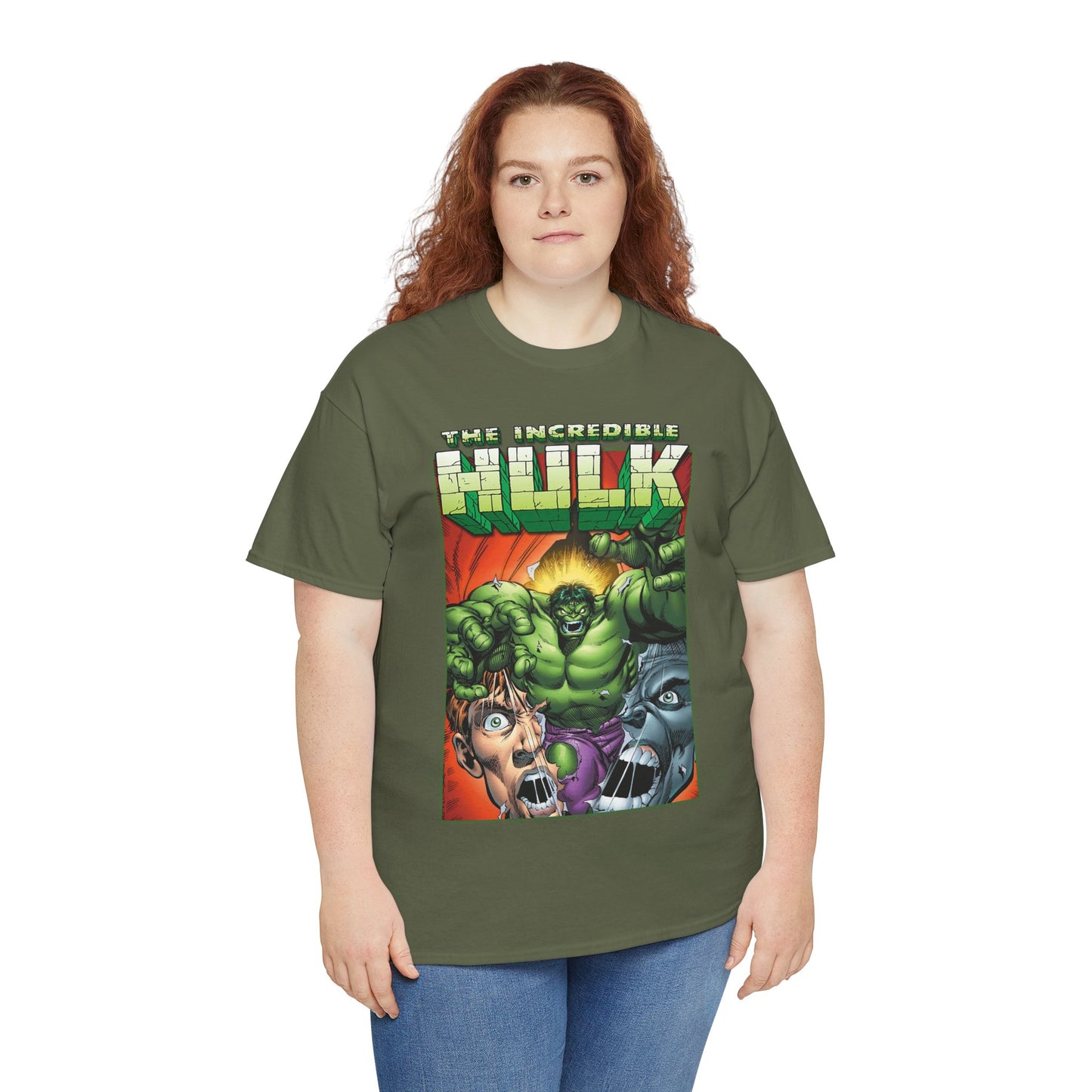 Incredible Hulk T-Shirt - Dale Keown Art - Bruce Banner Psyche - Peter David Story - 1990s Art - Marvel Comics