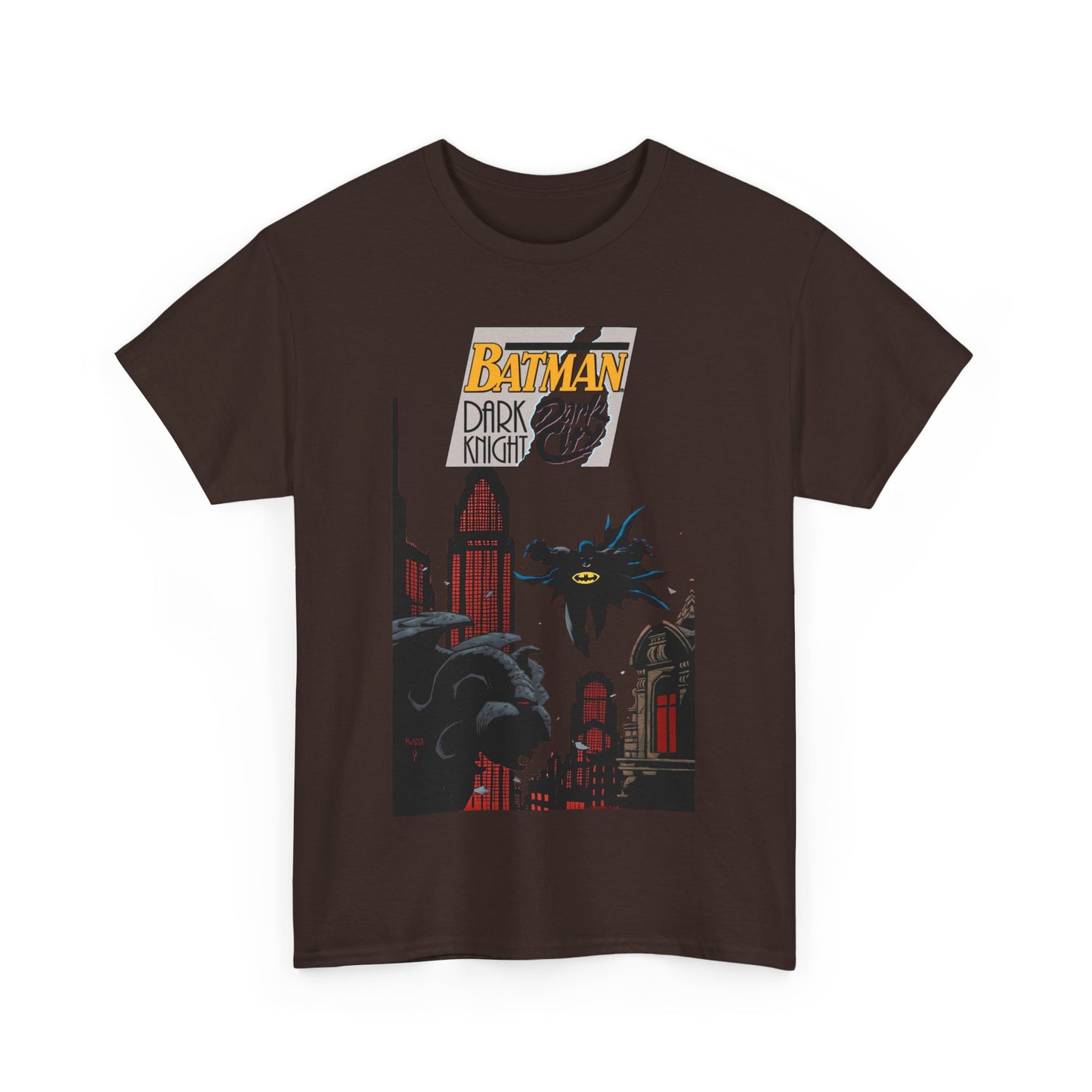 Batman: Dark Knight, Dark City T-Shirt - Mike Mignola Art - Gotham City, Bruce Wayne - 1990s Cover Art - DC Comics
