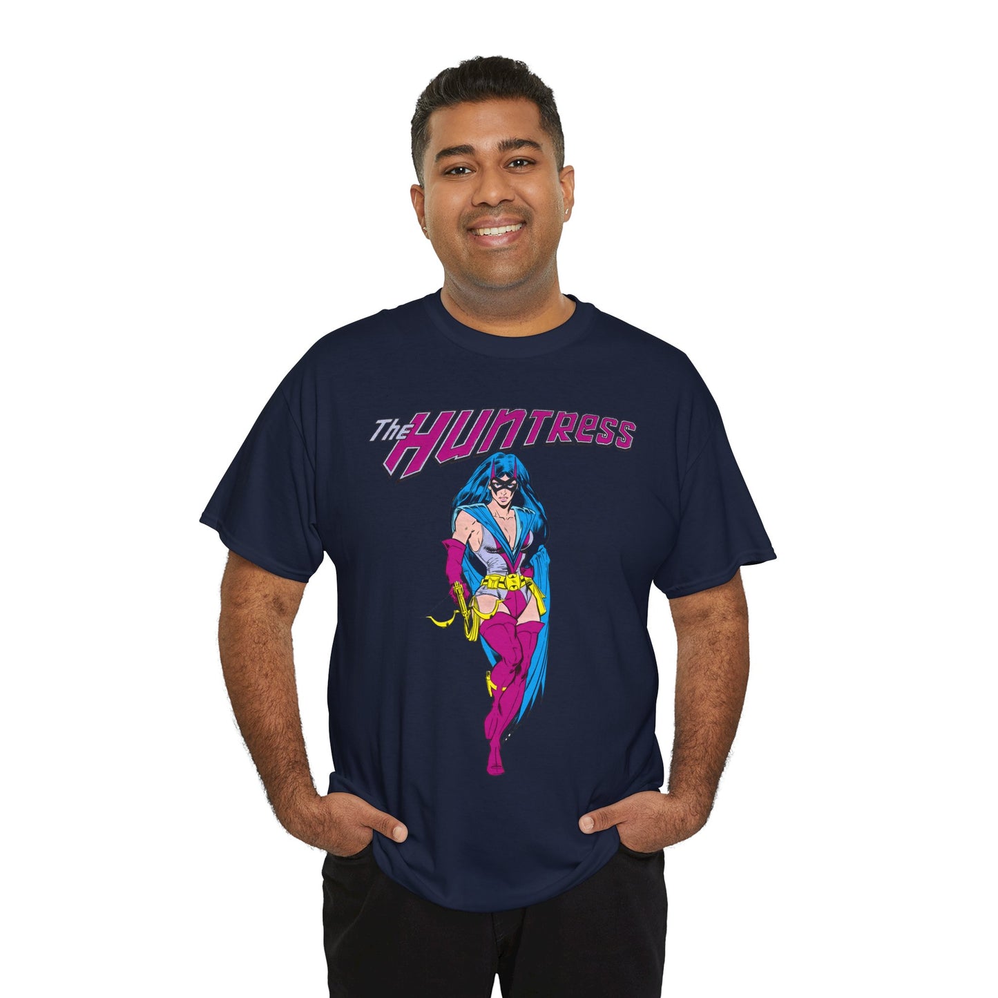 Huntress T-Shirt - Joe Staton Art - Helena Wayne, Daughter of Earth 2 Batman & Catwoman - Pre-Crisis JSA Member - DC Comics