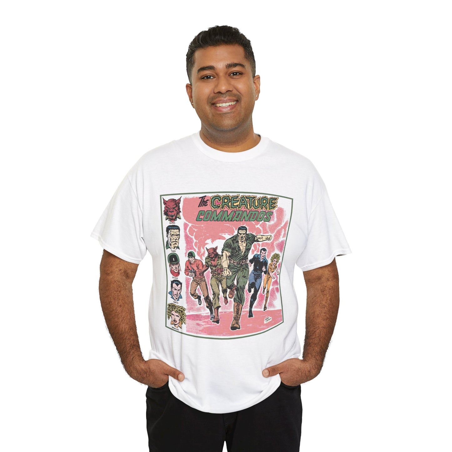 Creature Commandoes T-Shirt - Jerry Ordway Art - Medusa, Velcro, Shrieve - DC Comics Who's Who Art - Inspiration for James Gunn Series