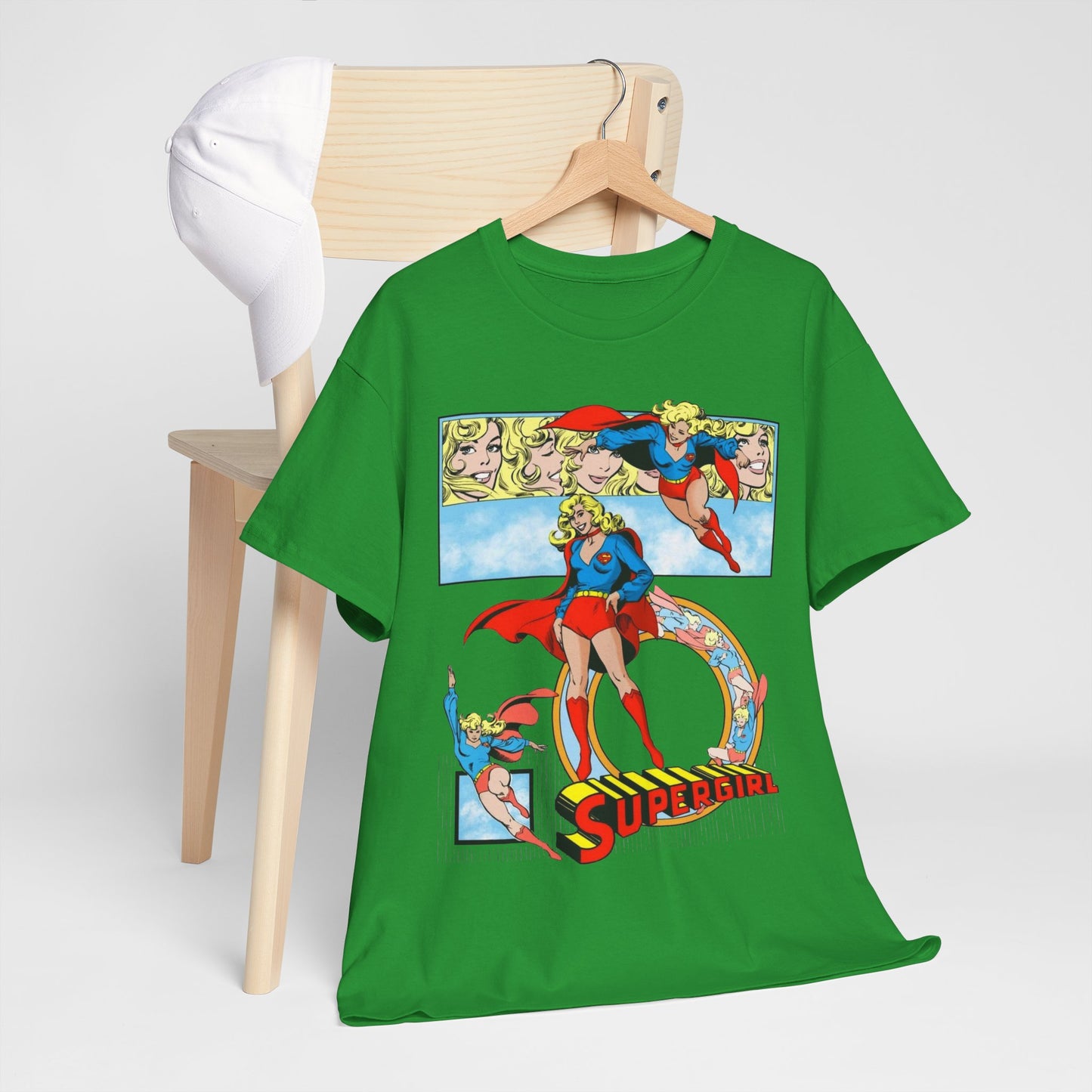 Supergirl T-Shirt - Krypton, Superman, Kara, Kandor - DC Comics - 1980s Art - Style Guide - Superman's Cousin