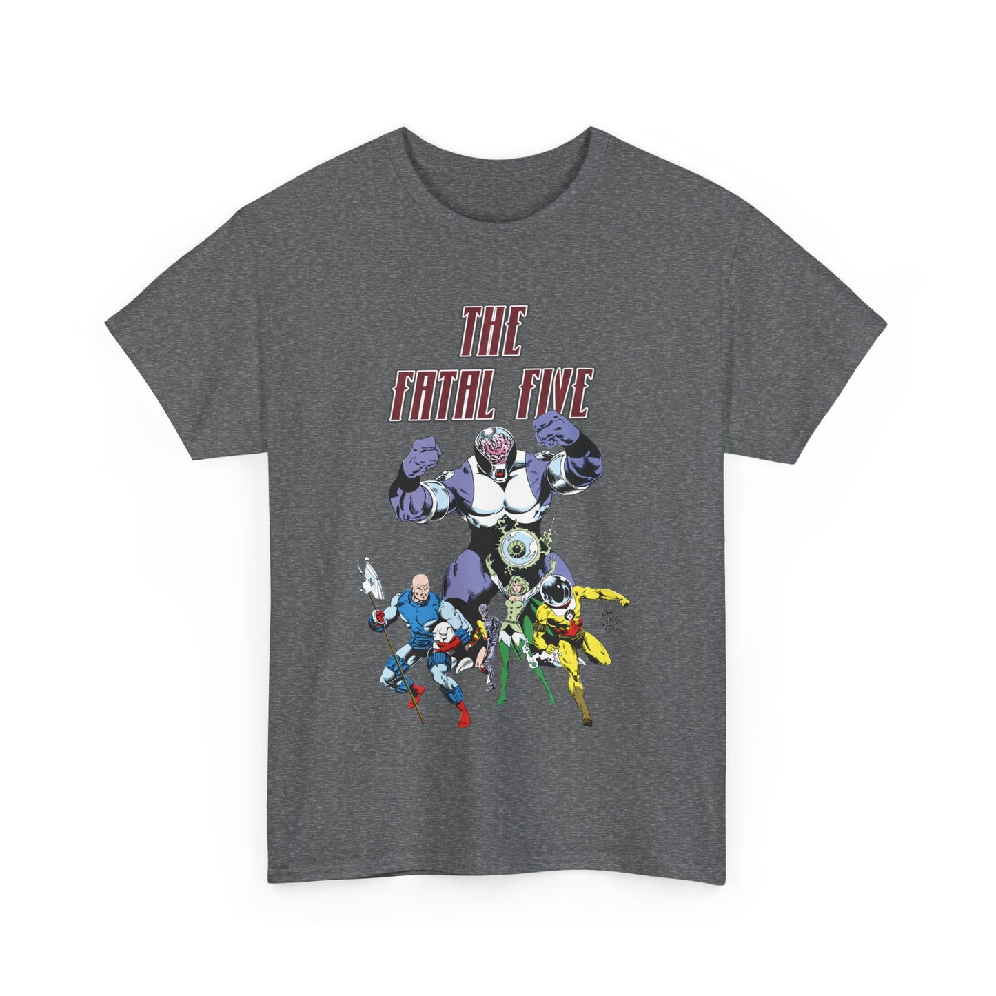 Fatal Five T-Shirt - Legion of Super-Heroes Villains - DC Comics LOSH - Validus, Emerald Empress