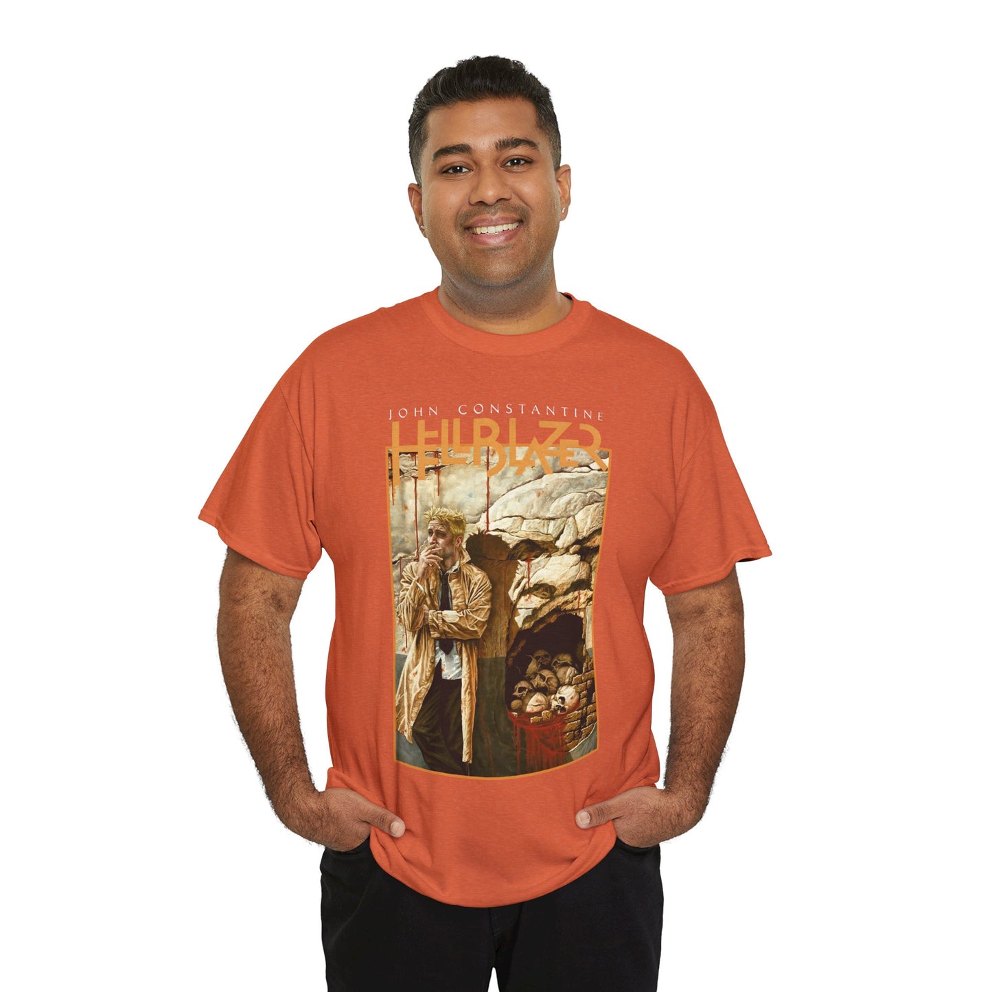 John Constantine Hellblazer T-Shirt - Lee Bermejo Art - #223 Cover - Wall Bleeding Blood - Vertigo Comics, DC Comics