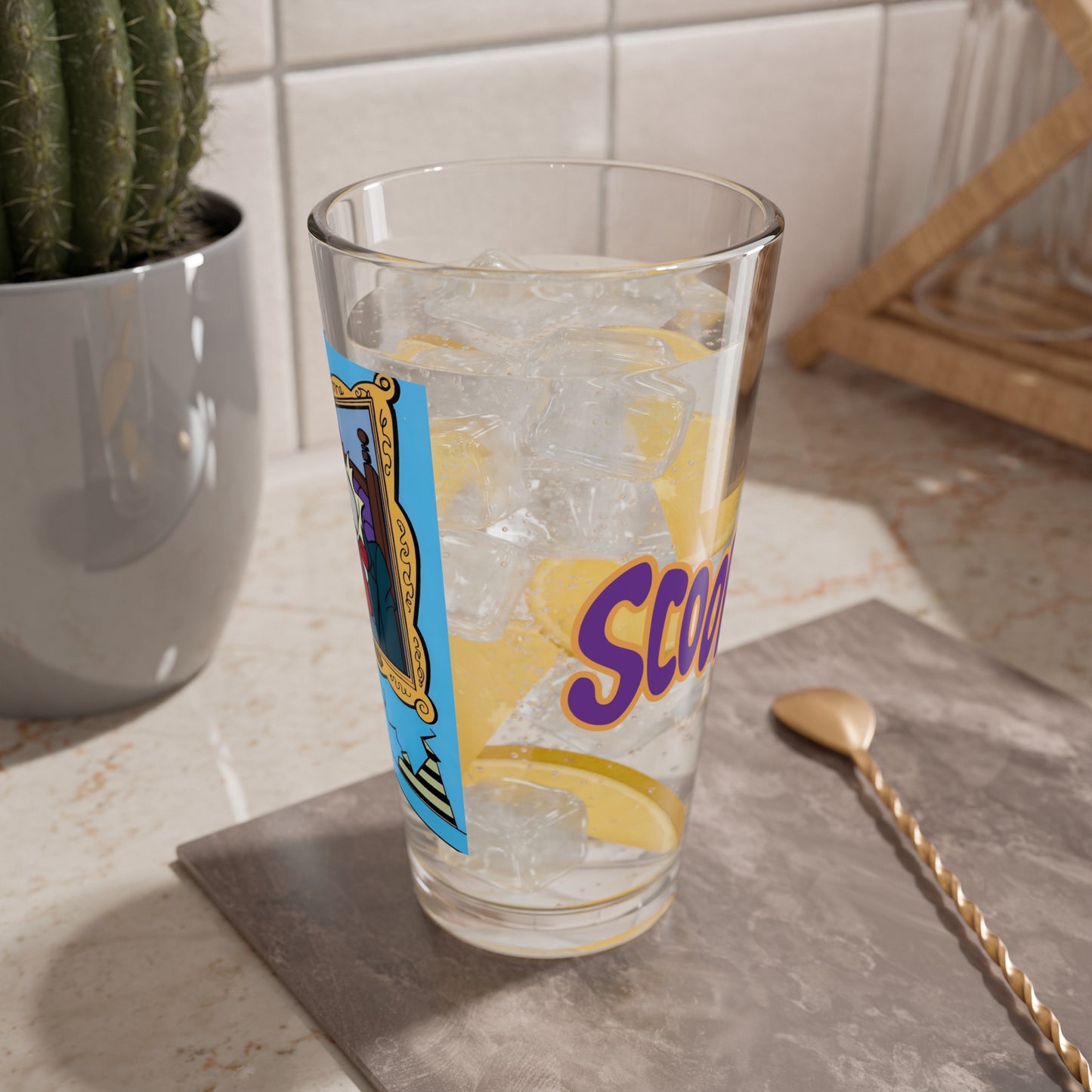 Scooby Doo & Scooby Dum Pint Glass, 16oz - Hanna-Barbera Cartoon Character - Scooby Doo, Where Are You? - Cousins